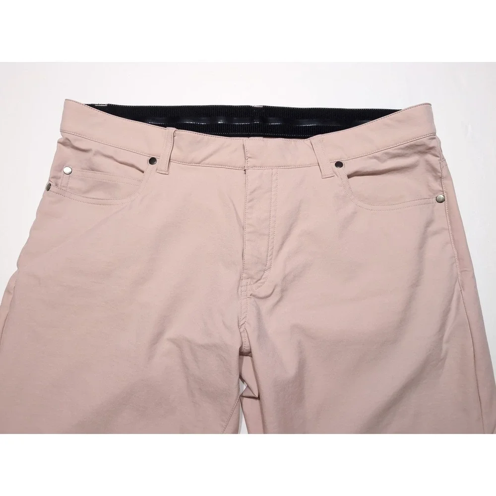 NIKE Golf Pants Men 35x30 Pink NWOT Dri-FIT Repel 5-Pocket Slim Fit DA3064-601